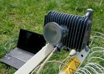 Widok promiennika przy antenie SkyDSL