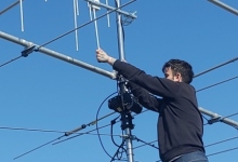 Podczas montażu kolejnej anteny krotkofalarskiej