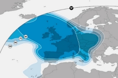 zasięg satelity Astra 2F (wiązka europejska)