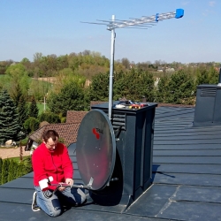 Podłączanie anteny satelitarnej Triax 100 AIZ
