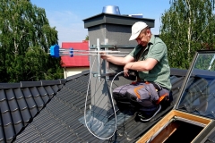 Podczas ustawianie anteny logarytmicznej DVB-T