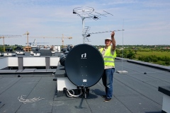 Ustawianie anteny UHF - instalacja zbiorcza