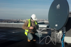 Ustawienie konwerterów i anteny satelitarnej 120 cm