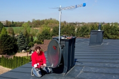 Podłączanie anteny satelitarnej Triax 100 AIZ