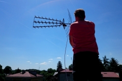 Ustawienie anteny DVB-T na maszcie