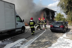 Pożar warsztatu samochodowego w Ciecierzynie 6
