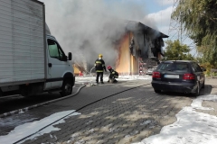 Pożar warsztatu samochodowego w Ciecierzynie 7