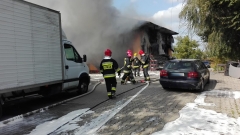 Pożar warsztatu samochodowego w Ciecierzynie 6