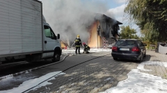 Pożar warsztatu samochodowego w Ciecierzynie 7