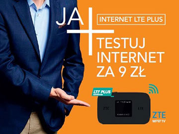 Promocja - Testuj Internet LTE Plus za 9 zł
