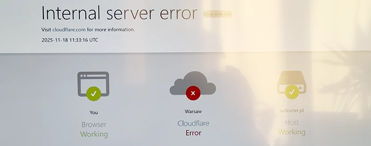 Globalna awaria Cloudflare sparaliżowała internet