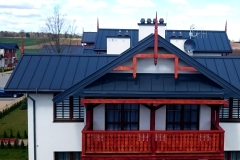 Widok anten rtv-sat i net instalacji zbiorczej