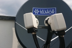 Konwertery Quatro z anteną satelitarną Telkom-Telmor TT120 Alu Premu