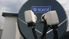 Konwertery Quatro z anteną satelitarną Telkom-Telmor TT120 Alu Premu