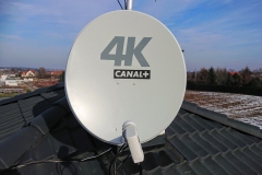Antena satelitarna nc+ 4K z konwerterem Unicable
