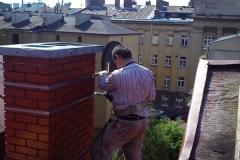 Montaż i ustawienie anteny na obejmie kominowej - Lublin