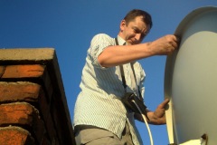 Ustawienie anteny sat na dachu- Niemce