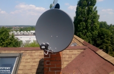 Antena SAT - z konwerterem Monoblock. Hot Bird i Astra 1