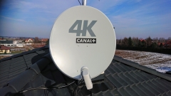 Antena satelitarna nc+ 4K z konwerterem Unicable