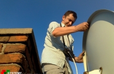 Ustawienie anteny sat na dachu- Niemce