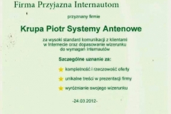Certyfikat Firmy-net