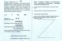 Uprawnienia Dozoru SEP