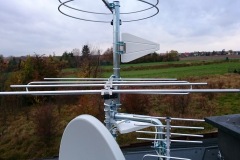 Antena do mux8 zamontowana na maszcie antenowym