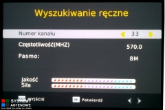 Ręczne wyszukiwanie kanałów